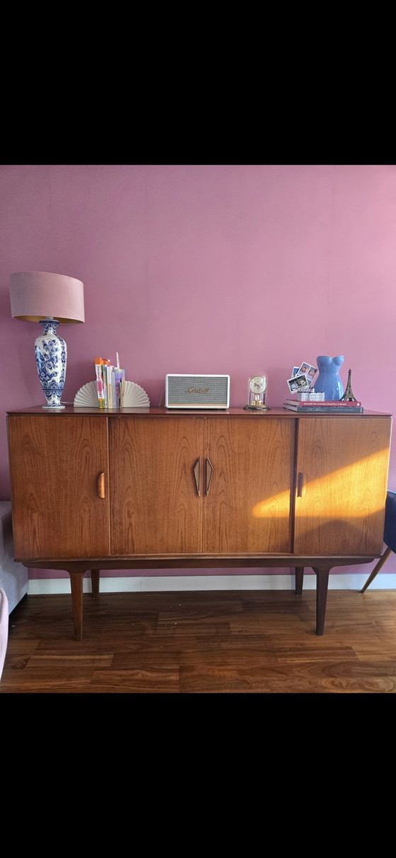 Image 1 of Highboard Deense Jaren '60 Kast Met Bar