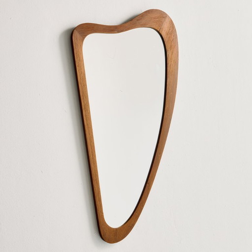 MK11831 Spiegel met teakhouten frame