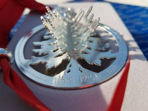 Concorde Air France Christofle Christmas ornament 1990 supersonic aircraft