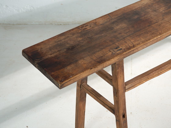 Antieke consoletafel van grenenhout – China, circa 1900 (photo 23 of 40)