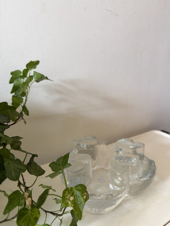 Brutalist Georgshütte Tealight Holder – Decorative Objects, Glass (photo 3 of 5)