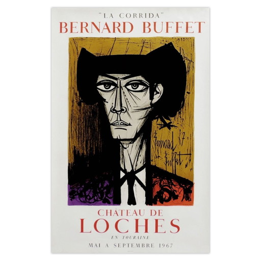 Bernard BUFFET Expo - Manifesto del Castello di Loches 1967