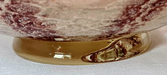 Bol en verre WMF Ikora K. Wiedmann Art Déco Rouge Rare avec étiquette d'origine 24,5 cm (photo 10 of 15)