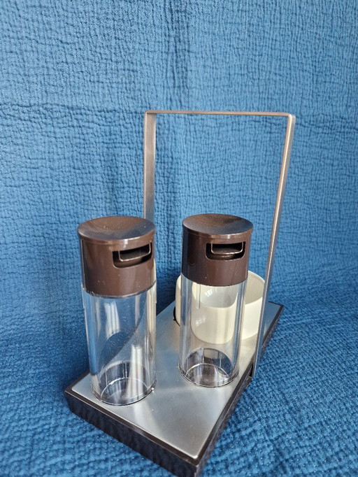 Sanbonet Italia Öl- und Essig-Set aus den 1970er Jahren