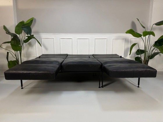 Image 1 of Brühl Roro Zachte Lederen Slaapbank Set 3-zitsbank Zwart