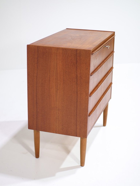 Image 1 of Danish vintage teak chest of drawers 1960s