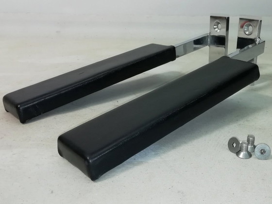 Image 1 of 1x Set di braccioli per poltrona in pelle GIRSBERGER 1600 LOUNGE CHAIR anni '60 pezzo di ricambio