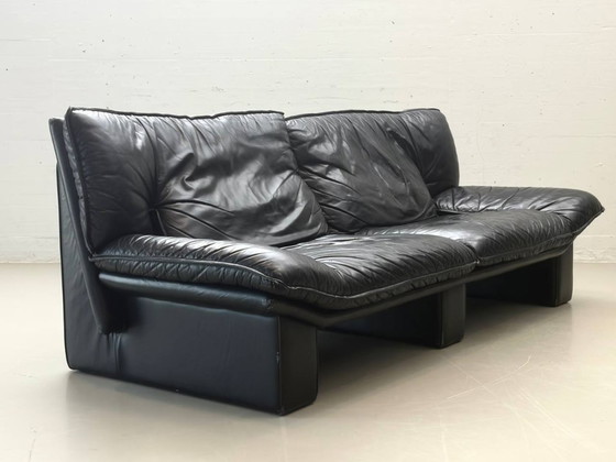 Image 1 of Nicoletti Salotti für Avanti Ledersofa – Italien, 1980er