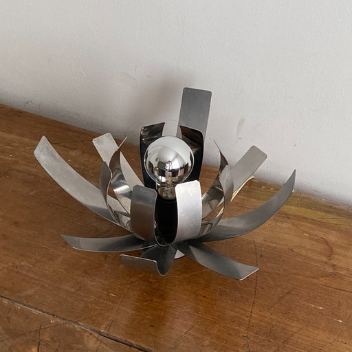 Applique double fleur Jocelyne Trocme pour Oxar. 1970.