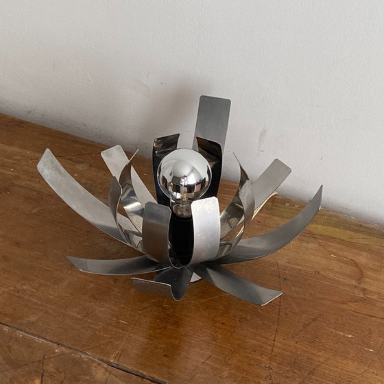 Image 1 of Applique a doppio fiore di Jocelyne Trocme per Oxar. 1970.