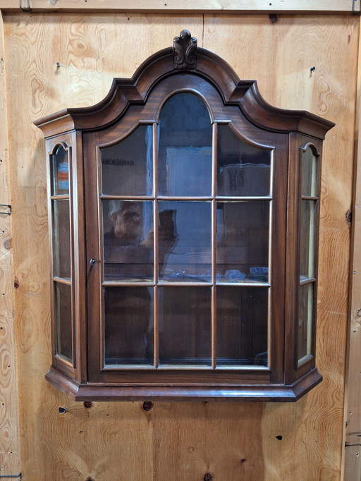 Oak hanging display case