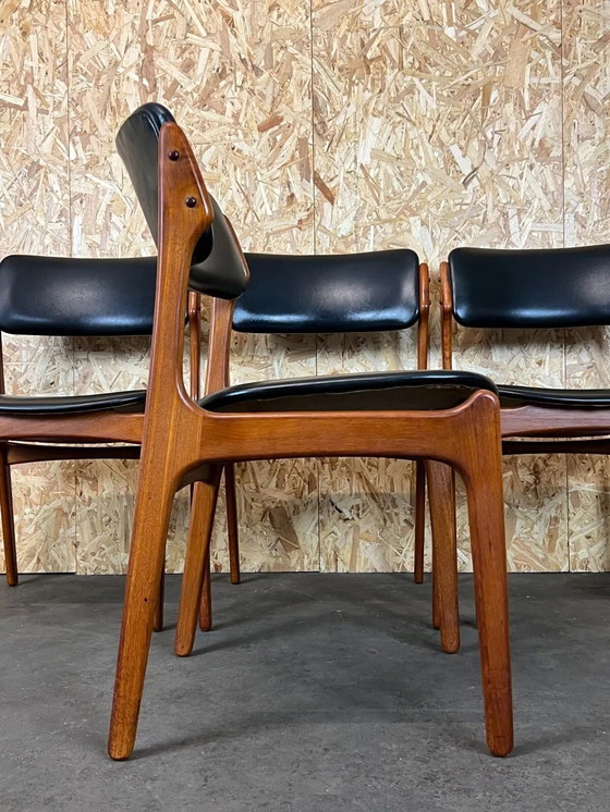 Image 1 of 4x 60er 70er Jahre Stuhl Stühle Teak Dining Chair Erik Buch O.D. Møbler Denmark