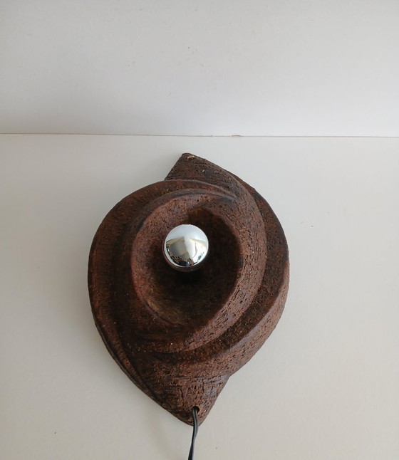Image 1 of Keramieken Brutalist wandlampen van Chamotte Klei 