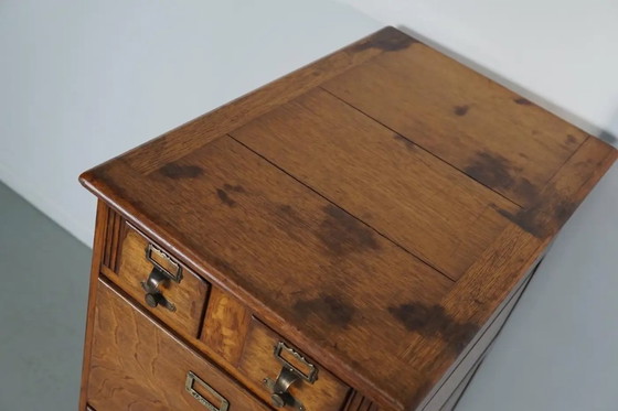 Image 1 of Französischer Apothekerschrank / Aktenschrank aus Eiche, 1920er/30er Jahre