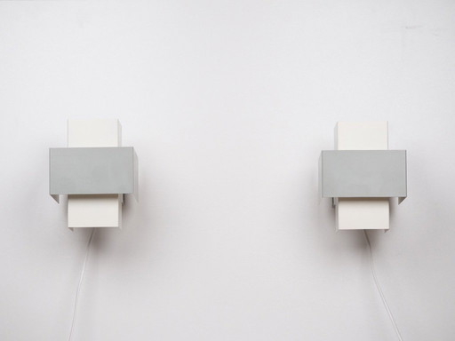 Coppia di 2 lampade da parete Philips degli anni '60