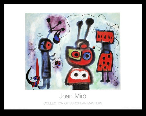 Miró, Joan - L´ Oiseau au aware calme [...] - Collezione di maestri europei - stampa d'arte