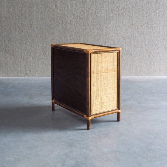 Vintage Rattan & Woven Cane Cabinet – Storage cabinet (photo 13 of 17)