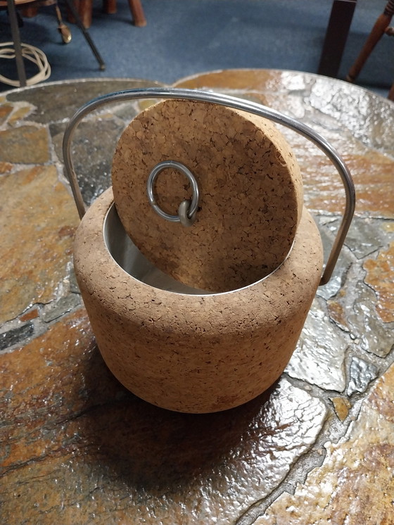 Image 1 of 1 x 1970's Cork Ice Bucket. Signe Persson Melin BodalNova Sweden