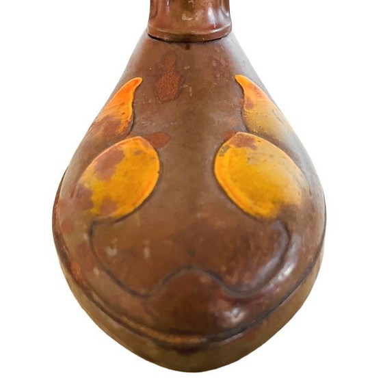 Image 1 of Antieke Art nouveau bureaulamp smeedijzer d.g.m.s. Ges. Gesch. 1910's