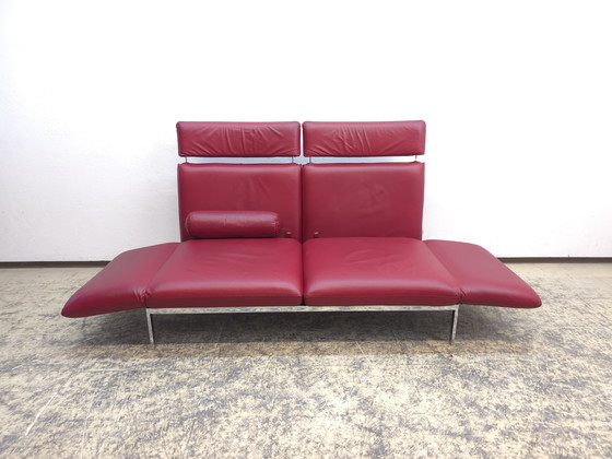 Image 1 of Divano funzionale Brühl Roro, divano letto in pelle, divano rosso