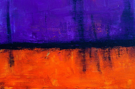 Image 1 of Original minimalist abstract modern painting on stretched canvas.