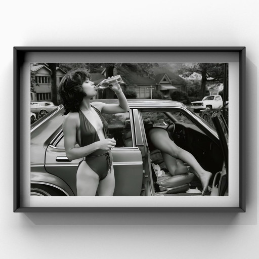 1x Jane Birkin – 1970s Mid-Century Summer Scene