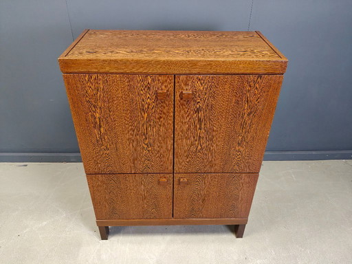 Mueble bar vintage de wengué, años 60