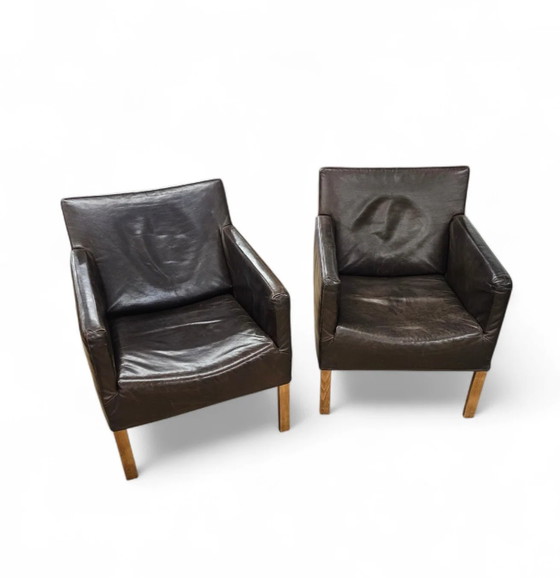 2 x Gerard van den Berg Coppola fauteuil lounge avec dossier flexible – Leather (photo 4 of 9)