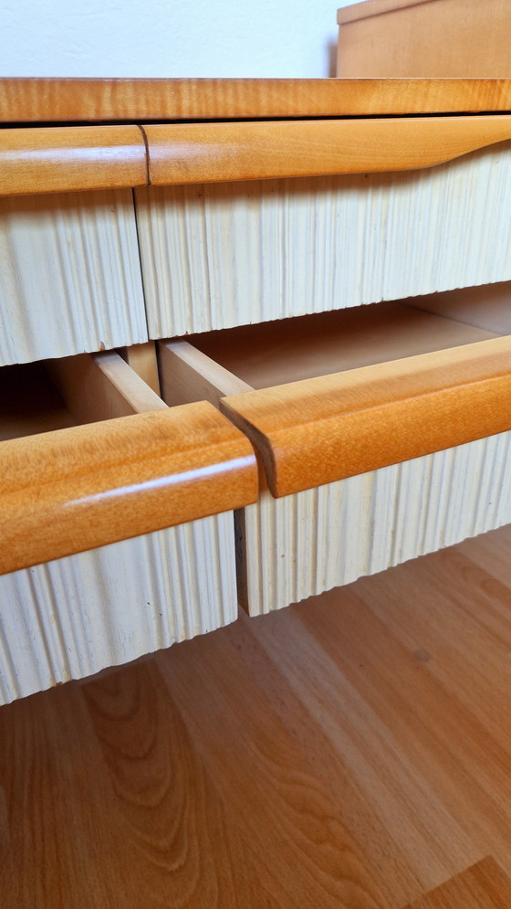 Image 1 of Buffet blond vintage suédois moderne du milieu du siècle, années 1950