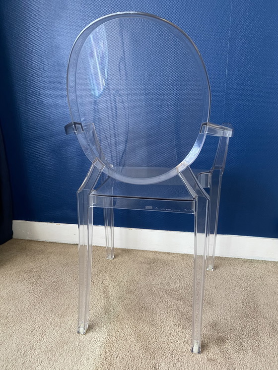 Image 1 of 2 Louis Ghost Crystal Chairs