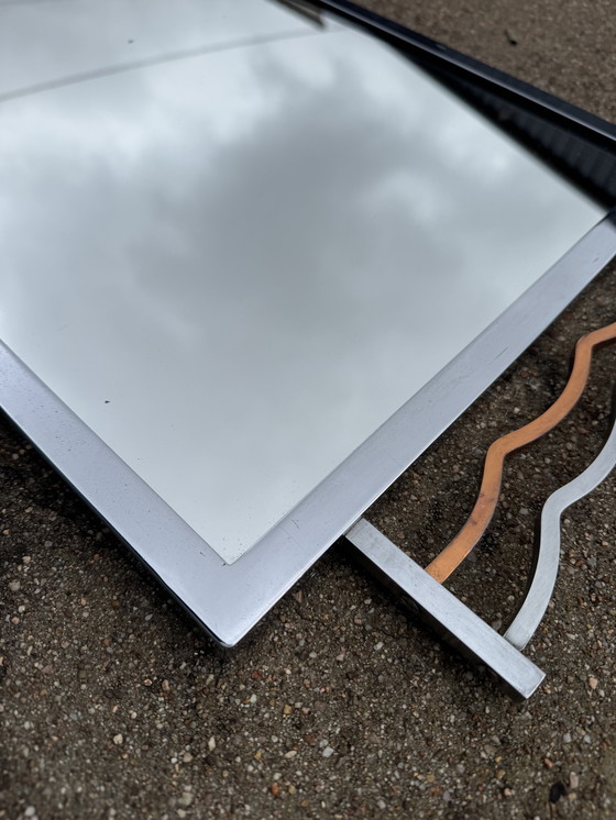 Image 1 of Art Deco chromen spiegel