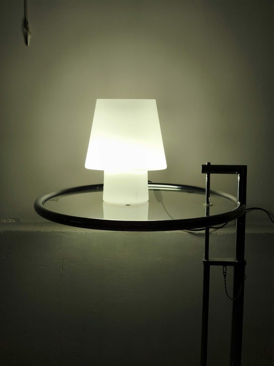 Flore Tafellamp van SCE voor Habitat jaren 80, Tafellampen, Glas, Wit (foto 8 van 9)