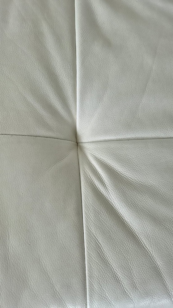 Sofá esquinero grande de lujo en piel 'Celanova' - Blanco Stardust – Sofás esquineros, Leather (photo 10 of 10)