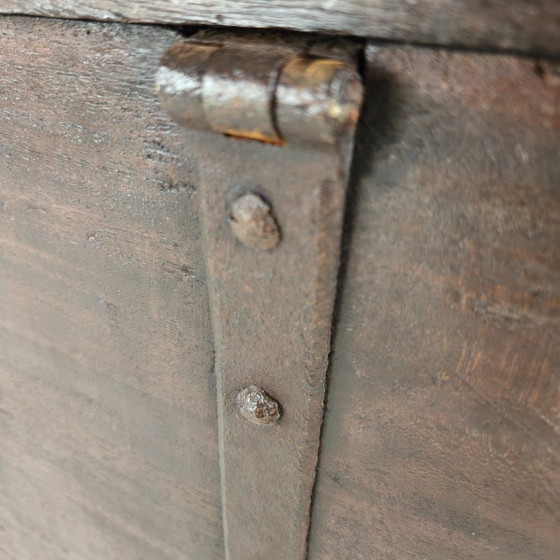 Image 1 of 18th-century Dutch VOC colonial chest with brass fittings