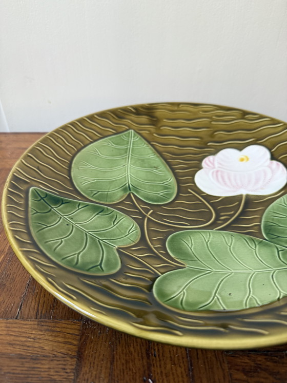 Image 1 of Plat nénuphars Sarreguemines made in France 