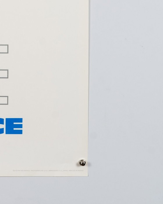 Air France Égypte – 1971 – Affiche de voyage vintage originale de Raymond Pagès – Style moderne du milieu du (photo 7 of 8)