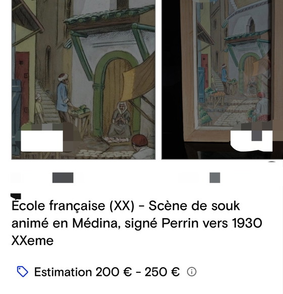 Image 1 of Orientalistisch schilderij, ca. 1930