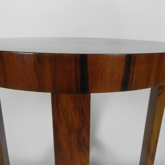 Image 1 of Carrot Walnut Art Deco Side Table, 1930s