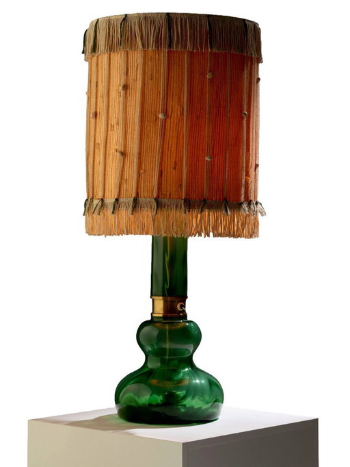 Lampe de table en verre, Karl Wiedmann, années 1930, Allemagne