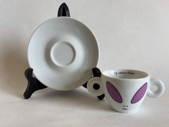 Image 1 of tazza e piattino Alien Illy Art collection