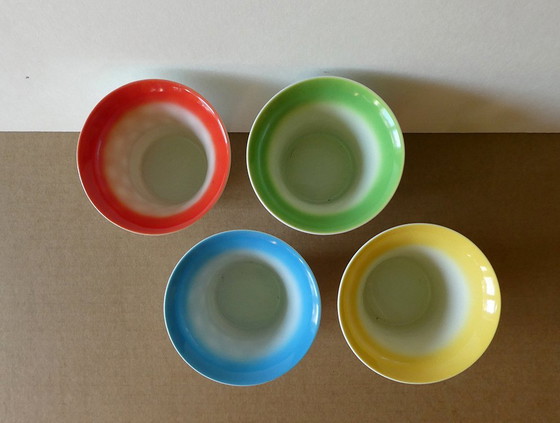 Image 1 of 4 colored porcelain tea light holders, Rosenthal, Germany 2000s
