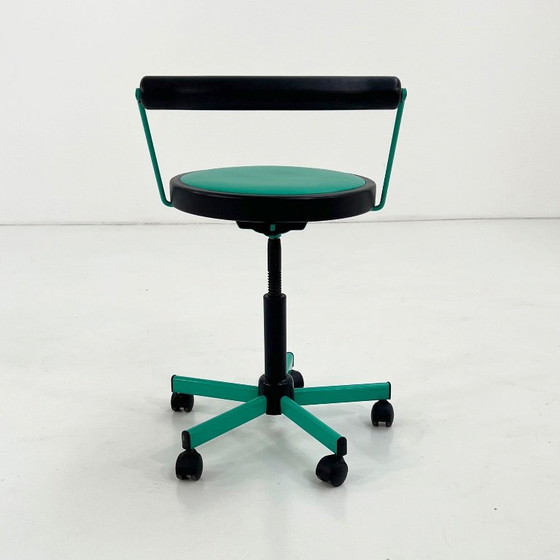 Adjustable Desk Chair From Bieffeplast, 1980s – Office chairs, Metal, Plastic (photo 5 of 9)