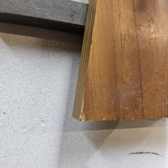 Image 1 of Appendiabiti da parete vintage (anni '60) (appendiabiti in stile Mid-Century Modern) in legno e metallo