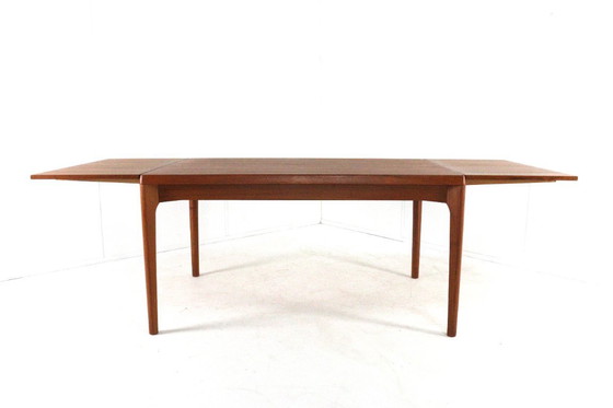 Image 1 of Henning Kjaernulf for Vejle extendable dining table Danish vintage