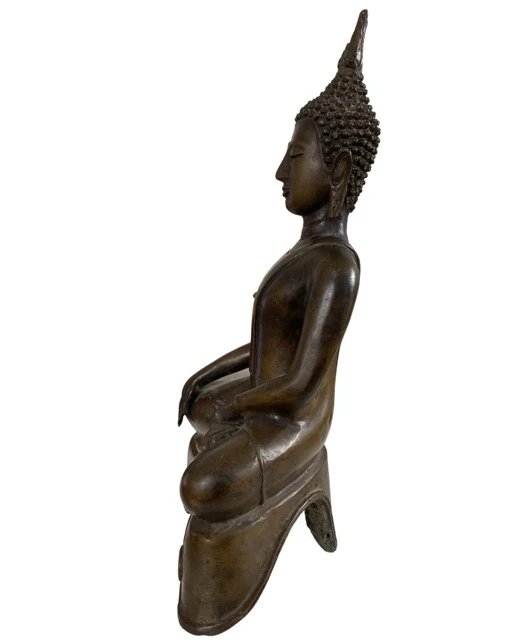 Estatua de Buda en bronce – Tailandia – Bhumisparsha Mudra – LOT 186 – Esculturas, Bronze (photo 3 of 8)