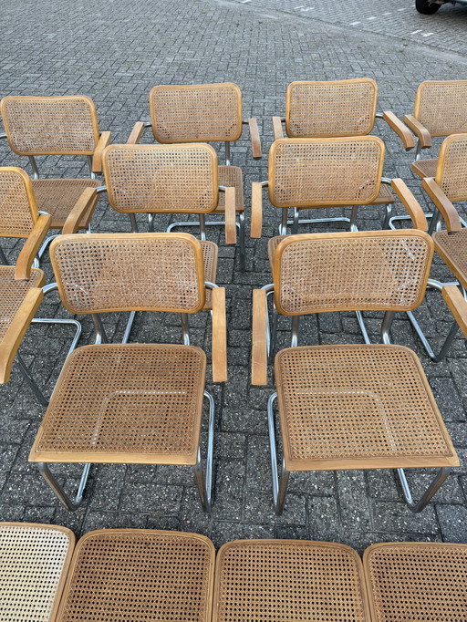10x Marcel Breuer webbing chairs