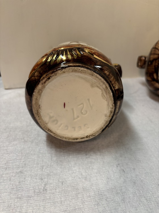 Image 1 of Set di vazen belga di metà secolo