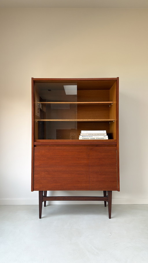 Vintage wooden display cabinet