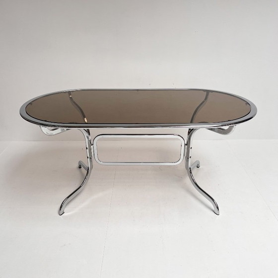 Image 1 of Glass dining table by Gastone Rinaldi for Rima, 1970s