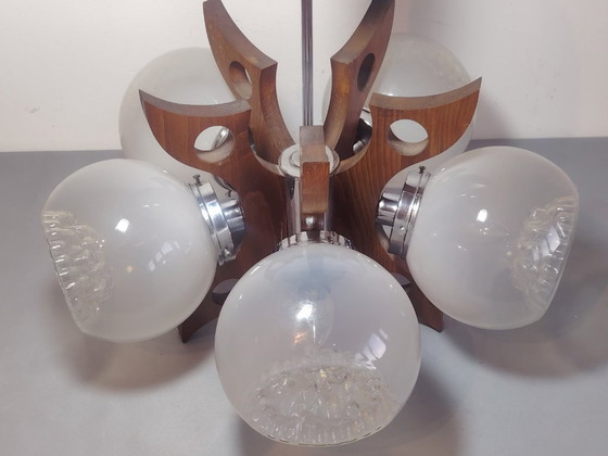 Image 1 of Space Age Sputnik Futurist Ceiling Light